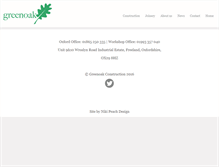 Tablet Screenshot of greenoak-construction.co.uk